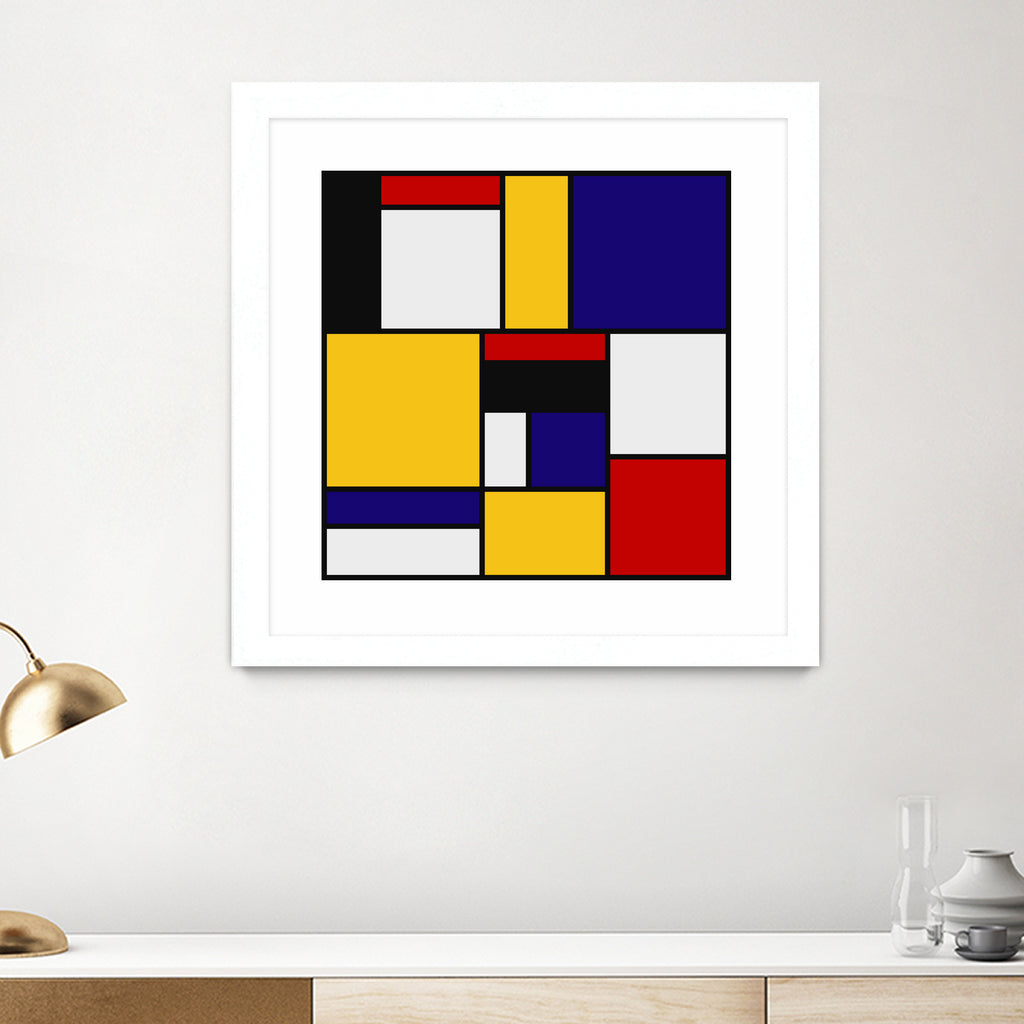 Mondrian De Stijl Art Movement by Saadana Shanmukam on GIANT ART - yellow digital drawing