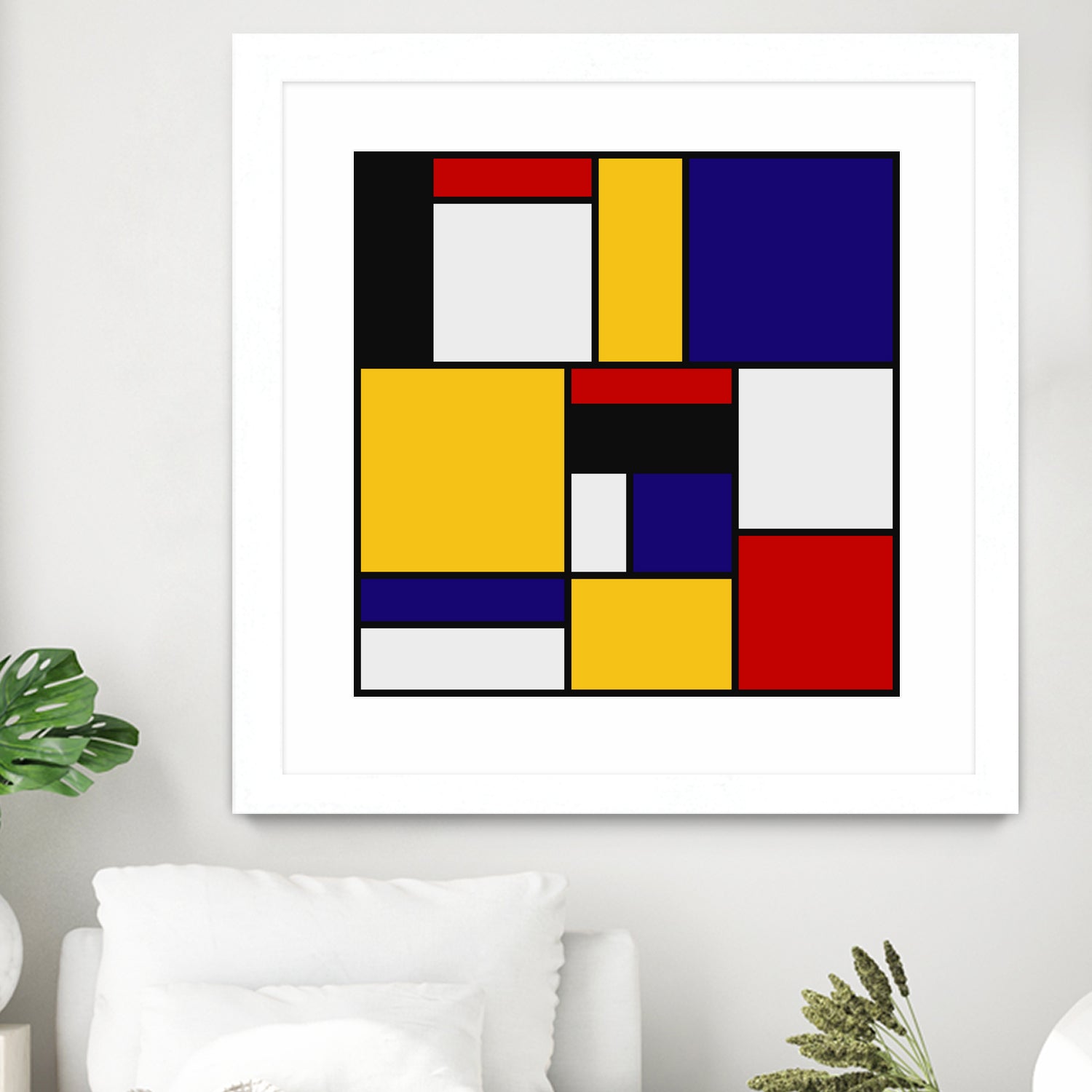 Mondrian De Stijl Art Movement by Saadana Shanmukam on GIANT ART - yellow digital drawing