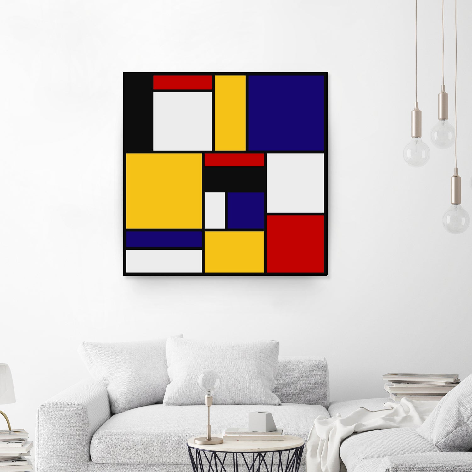 Mondrian De Stijl Art Movement by Saadana Shanmukam on GIANT ART - yellow digital drawing