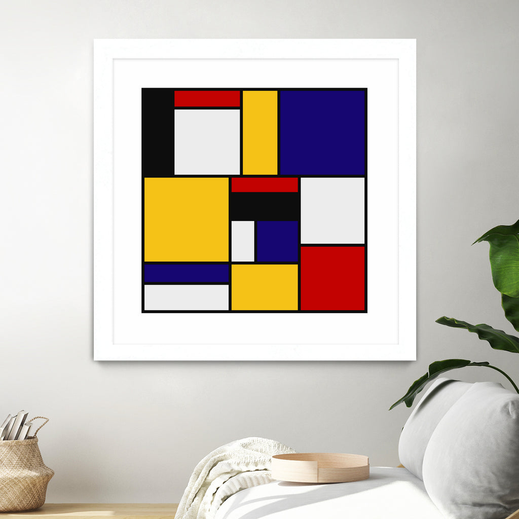 Mondrian De Stijl Art Movement by Saadana Shanmukam on GIANT ART - yellow digital drawing