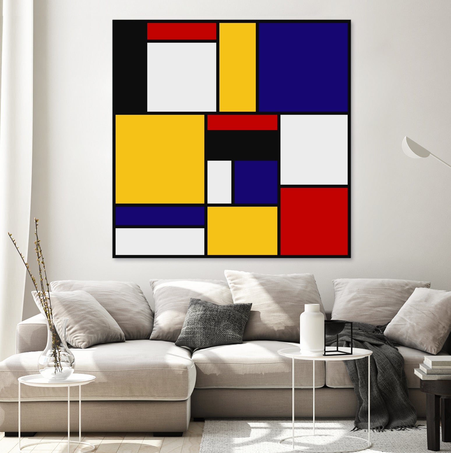 Mondrian De Stijl Art Movement by Saadana Shanmukam on GIANT ART - yellow digital drawing