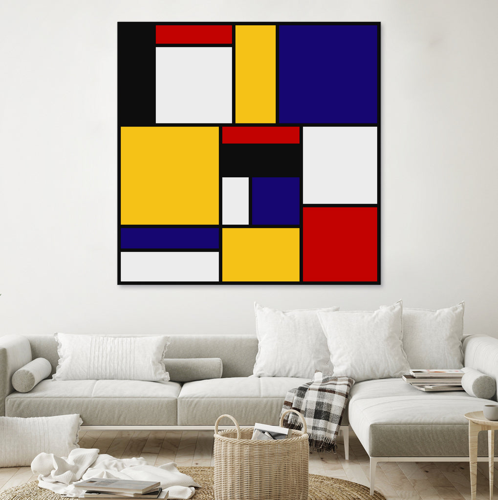 Mondrian De Stijl Art Movement by Saadana Shanmukam on GIANT ART - yellow digital drawing