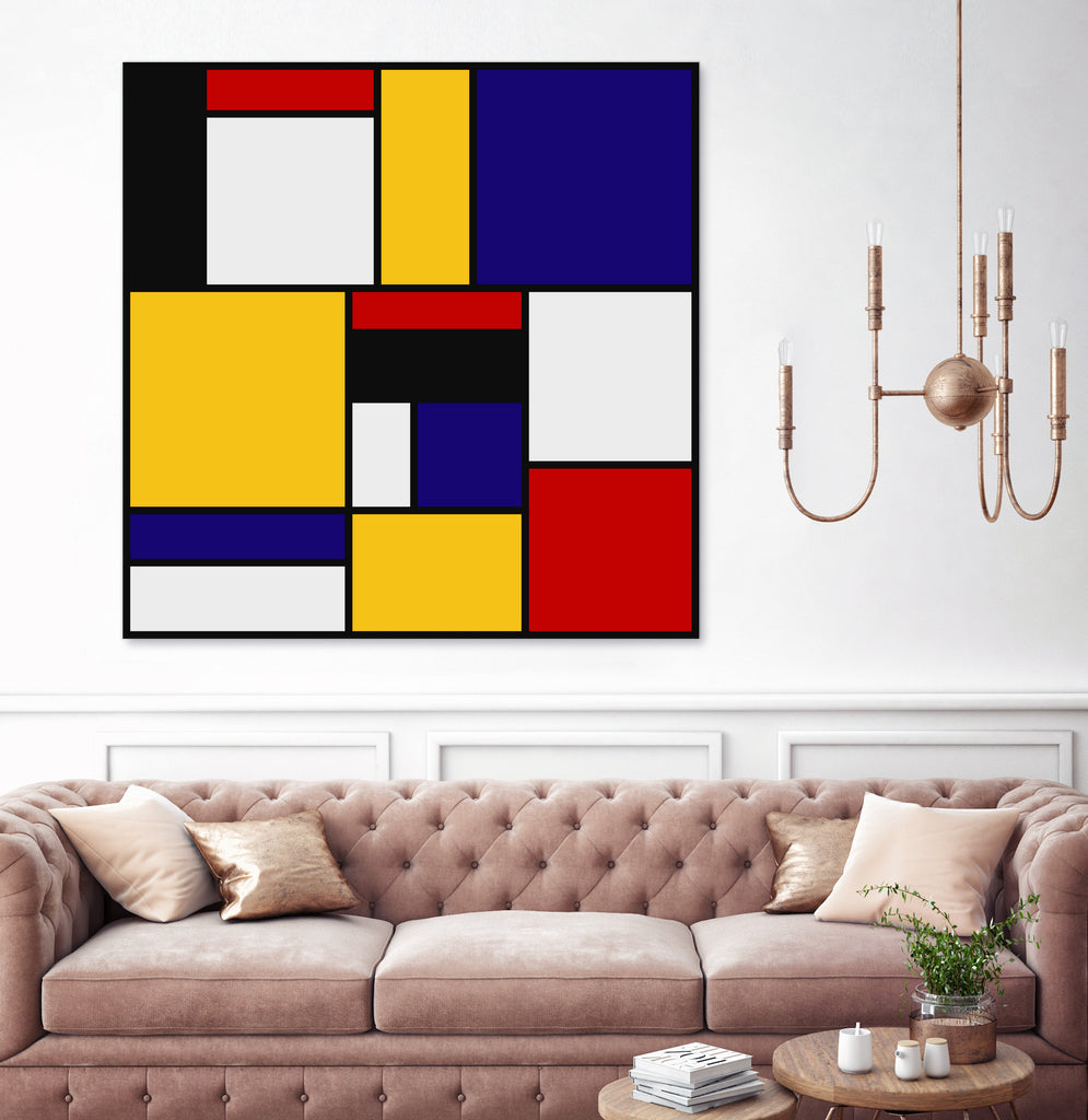 Mondrian De Stijl Art Movement by Saadana Shanmukam on GIANT ART - yellow digital drawing