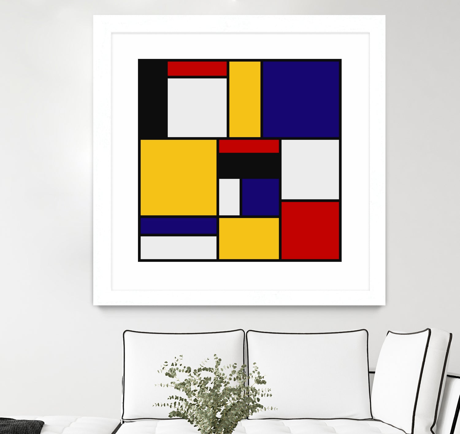 Mondrian De Stijl Art Movement by Saadana Shanmukam on GIANT ART - yellow digital drawing