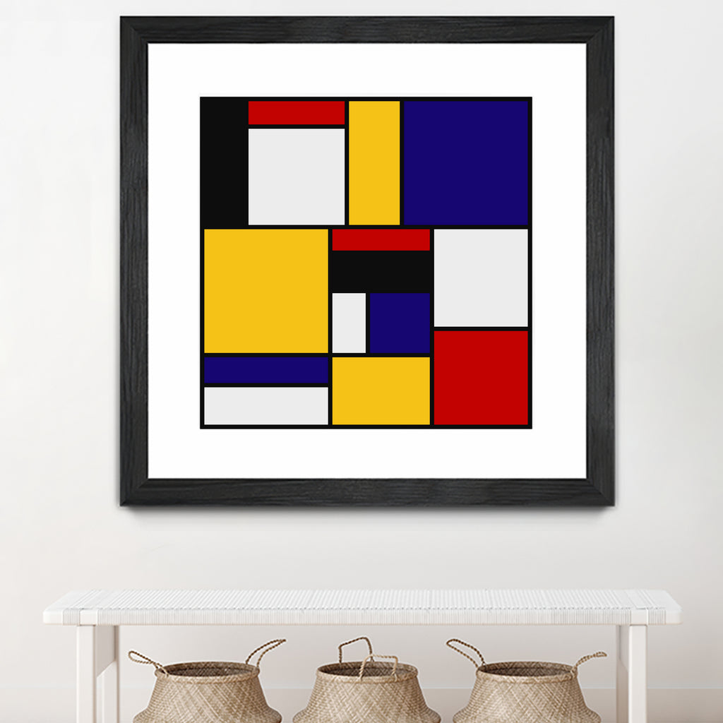 Mondrian De Stijl Art Movement by Saadana Shanmukam on GIANT ART - yellow digital drawing