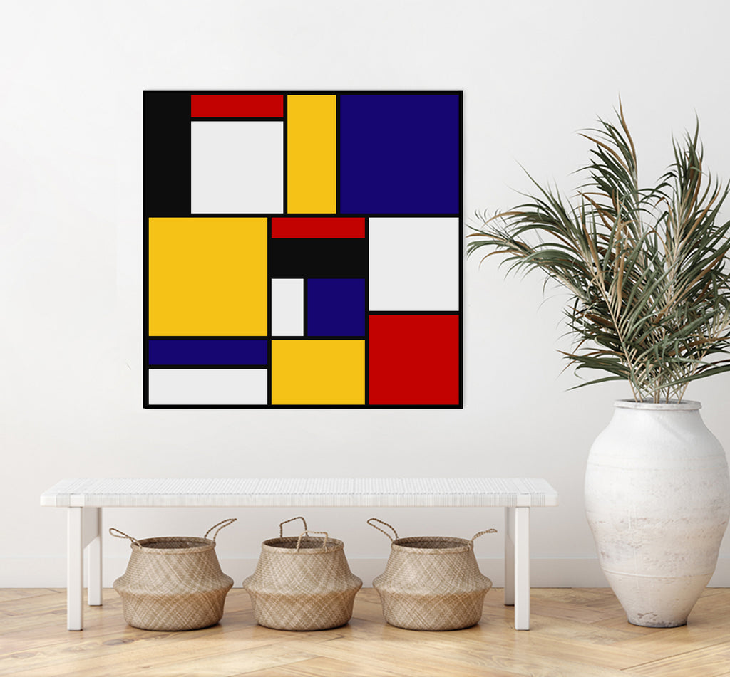 Mondrian De Stijl Art Movement by Saadana Shanmukam on GIANT ART - yellow digital drawing