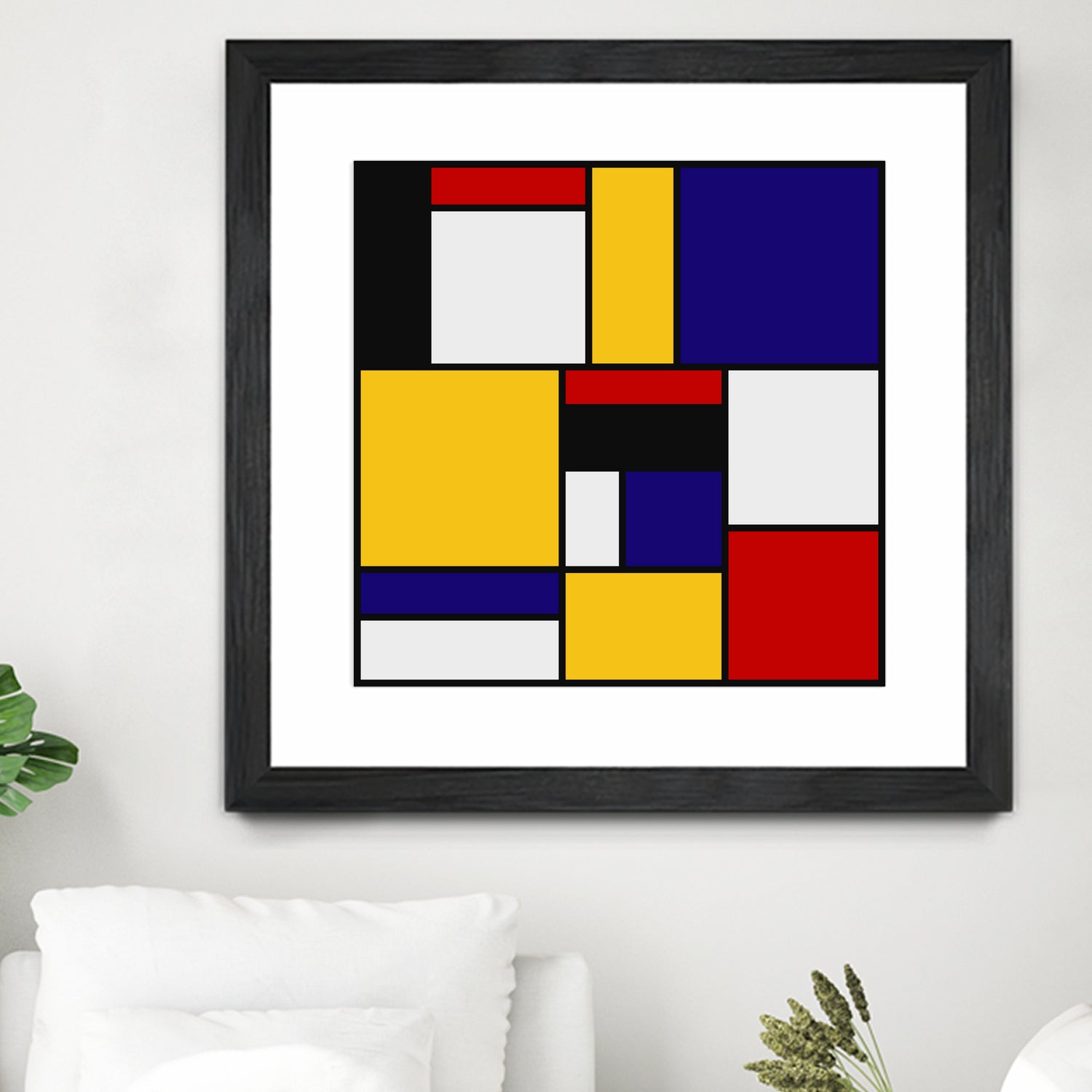 Mondrian De Stijl Art Movement by Saadana Shanmukam on GIANT ART - yellow digital drawing