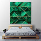 Abstract Nature - Emerald Green by Elisabeth Fredriksson on GIANT ART - green digital painting