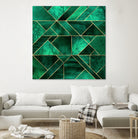 Abstract Nature - Emerald Green by Elisabeth Fredriksson on GIANT ART - green digital painting