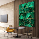 Abstract Nature - Emerald Green by Elisabeth Fredriksson on GIANT ART - green digital painting