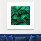 Abstract Nature - Emerald Green by Elisabeth Fredriksson on GIANT ART - green digital painting