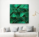 Abstract Nature - Emerald Green by Elisabeth Fredriksson on GIANT ART - green digital painting