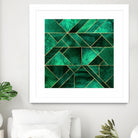 Abstract Nature - Emerald Green by Elisabeth Fredriksson on GIANT ART - green digital painting