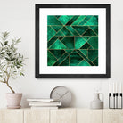 Abstract Nature - Emerald Green by Elisabeth Fredriksson on GIANT ART - green digital painting