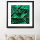 Abstract Nature - Emerald Green by Elisabeth Fredriksson on GIANT ART - green digital painting