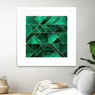 Abstract Nature - Emerald Green by Elisabeth Fredriksson on GIANT ART - green digital painting