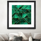 Abstract Nature - Emerald Green by Elisabeth Fredriksson on GIANT ART - green digital painting