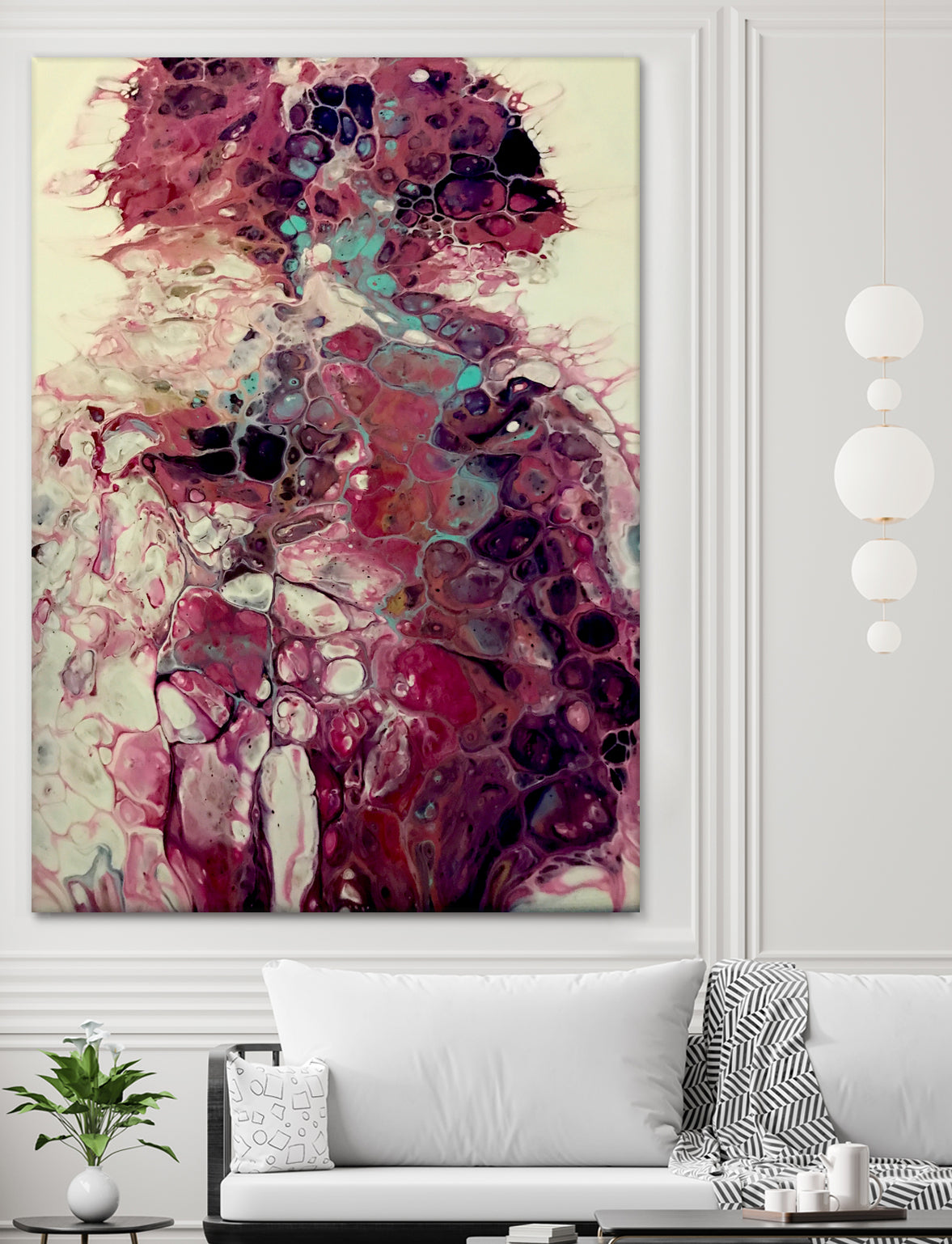 Platonic by L. Renee Jones on GIANT ART - pink mixed media