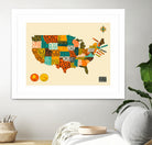 United States Map by Jazzberry Blue on GIANT ART - white vector illustration