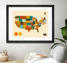 United States Map by Jazzberry Blue on GIANT ART - white vector illustration