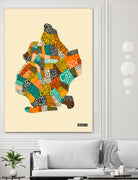 Brooklyn Neighborhoods by Jazzberry Blue on GIANT ART - white vector illustration