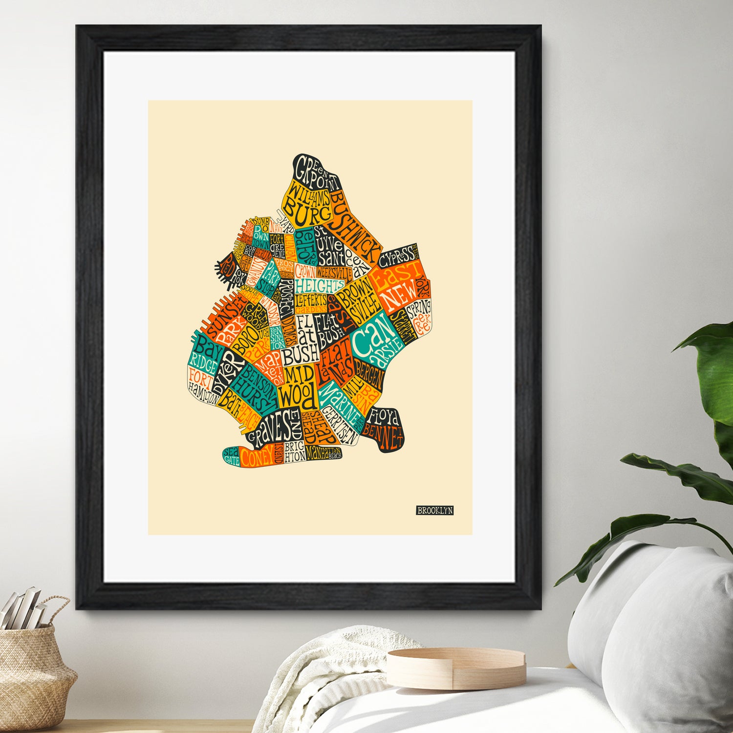 Brooklyn Neighborhoods by Jazzberry Blue on GIANT ART - white vector illustration