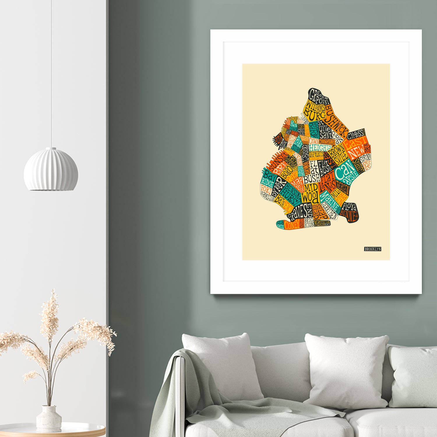 Brooklyn Neighborhoods by Jazzberry Blue on GIANT ART - white vector illustration