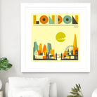 London Skyline by Jazzberry Blue on GIANT ART - yellow vector illustration