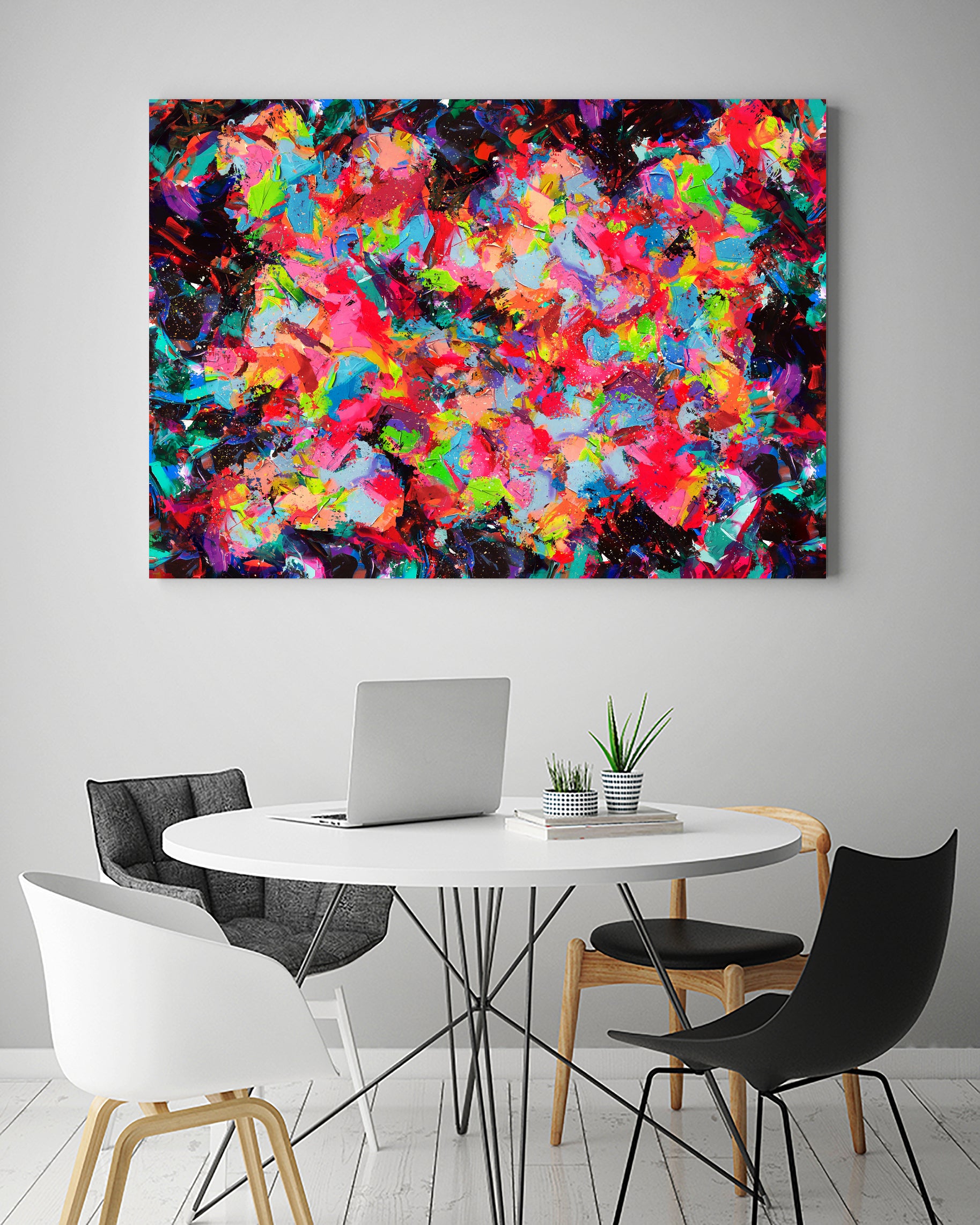 The Colors Life IV by Fran Rosado on GIANT ART - black digital painting