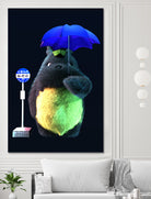 totoro by Jose Barrera on GIANT ART - blue 3d art