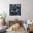 Abstract Nature - Dark Blue by Elisabeth Fredriksson on GIANT ART - blue digital painting