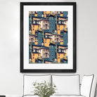 Night Castles (Pattern) by Romina Lutz on GIANT ART - yellow digital painting