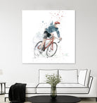 I want to ride my bicycle by Solti Balázs on GIANT ART - white mixed media