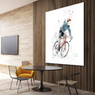 I want to ride my bicycle by Solti Balázs on GIANT ART - white mixed media