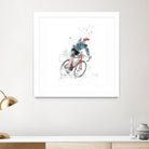 I want to ride my bicycle by Solti Balázs on GIANT ART - white mixed media