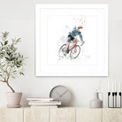 I want to ride my bicycle by Solti Balázs on GIANT ART - white mixed media