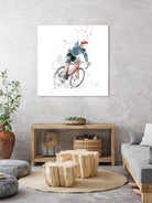 I want to ride my bicycle by Solti Balázs on GIANT ART - white mixed media