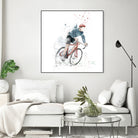 I want to ride my bicycle by Solti Balázs on GIANT ART - white mixed media