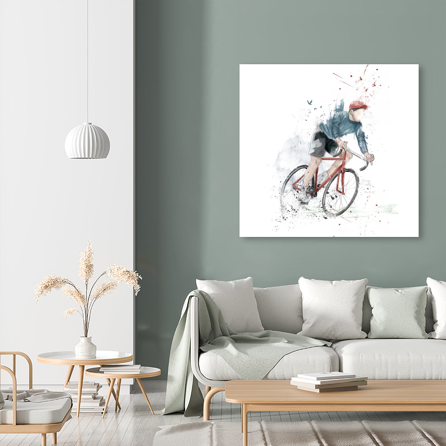 I want to ride my bicycle by Solti Balázs on GIANT ART - white mixed media