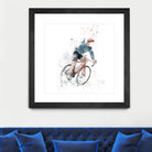 I want to ride my bicycle by Solti Balázs on GIANT ART - white mixed media