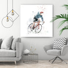 I want to ride my bicycle by Solti Balázs on GIANT ART - white mixed media