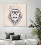 Cool lion by Solti Balázs on GIANT ART - brown digital painting