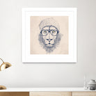 Cool lion by Solti Balázs on GIANT ART - brown digital painting