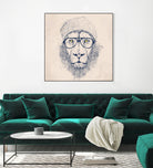 Cool lion by Solti Balázs on GIANT ART - brown digital painting