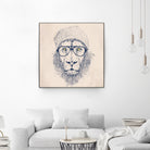 Cool lion by Solti Balázs on GIANT ART - brown digital painting