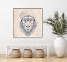 Cool lion by Solti Balázs on GIANT ART - brown digital painting