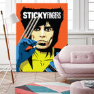 Sticky Fingers by Bily Mariano da Luz on GIANT ART - orange digital painting