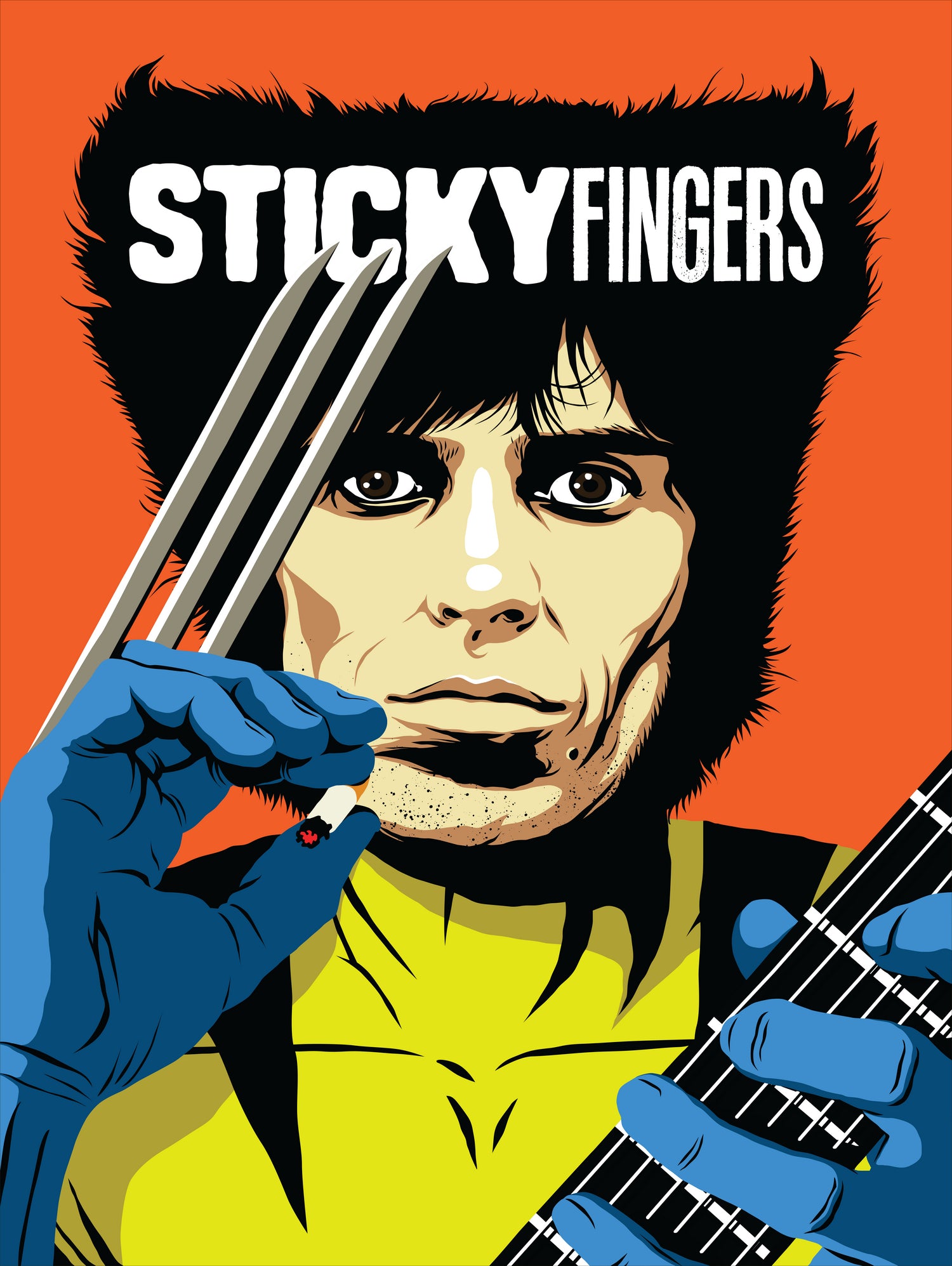 Sticky Fingers by Bily Mariano da Luz on GIANT ART - orange digital painting