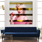 Leonardo's Gioconda + Marylin Monroe by Luigi Tarini on GIANT ART - white photo manipulation