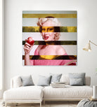 Leonardo's Gioconda + Marylin Monroe by Luigi Tarini on GIANT ART - white photo manipulation